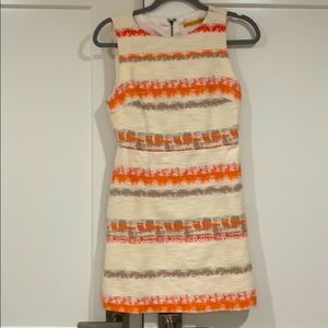 Alice + Olivia Eli Boat-Neck Tweed Dress